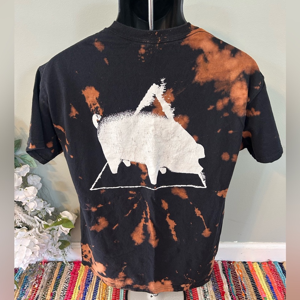 Pink Floyd Animals Tie Dye Band Tee Shirt Pig Logo 70s Concert Tour Large